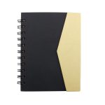 Cuaderno Libreta Agenda Ecologica Incluye Boligrafo - Negro