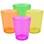 Copa Plastica Cordon 1 Paquete de 4 en colores Surtidos - Unico