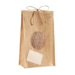 Bolsaen Yute Laminada Ciro Cierre Cordon - Beige