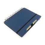 Cuaderno Libreta Agenda Ecologica Incluye Boligrafo - Azul