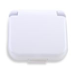 Mini Costurero Cuadrado Sammy Hilos Aguja Gancho Tijera - Blanco