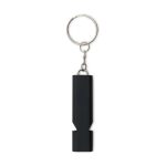 Llavero Pito Silbato en Aluminio - Negro