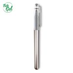 Esfero Bolígrafo Plastico Maddax Gel Tapa - Plateado