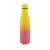 Botella Botilito Metálico Duo Degrade 460 ml - Amarillo - Rosado
