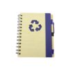 Agenda Ecológica 69 Bambú Hojas Rayadas - Azul