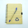 Agenda Ecológica 70 Bambú Con Boligrafo - Azul