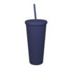Vaso Doble Pared con Pitillo 22ONZ Blag - Azul Marino