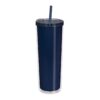 Vaso Termo Doble Pared Con Pitillo Neli 22 Onz - Azul Marino
