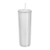 Vaso Termo Doble Pared Con Pitillo Neli 22 Onz - Blanco