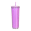 Vaso Termo Doble Pared Con Pitillo Neli 22 Onz - Morado