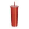 Vaso Termo Doble Pared Con Pitillo Neli 22 Onz - Naranja