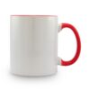 Pocillo Mug Sublimacion Color Interior 11 Oz - Rojo