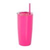 Mug Tommy 600 Ml Doble Pared Con Sorbete - Rosa