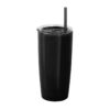 Mug Tommy 600 Ml Doble Pared Con Sorbete - Negro