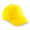 Gorra Cachucha Golf Dril 5 Cascos Visera Indeformable - Amarillo Claro
