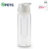 Botella Botilito Lambert Petg de 710ml en Plastico - Blanco (23 Cm de Alto)