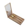 Set Brochas De Maquillaje Rectangular - Cafe