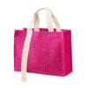 Bolsa Sabbia Yute Interior Plastificado. - Rosa