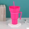 Practico Vaso con Bolw para Palomitas Cine - Fucsia