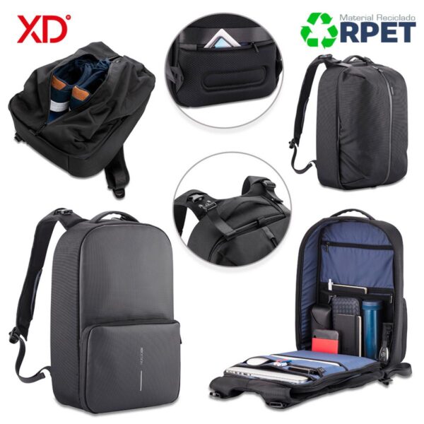 Maleta Morral Backpack Flex Gym puerto USB