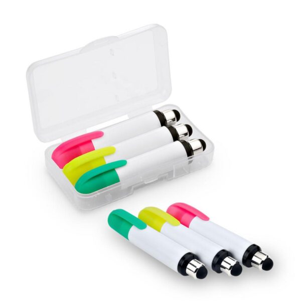 Set de 3 Resaltadores en parafina incluye estuche