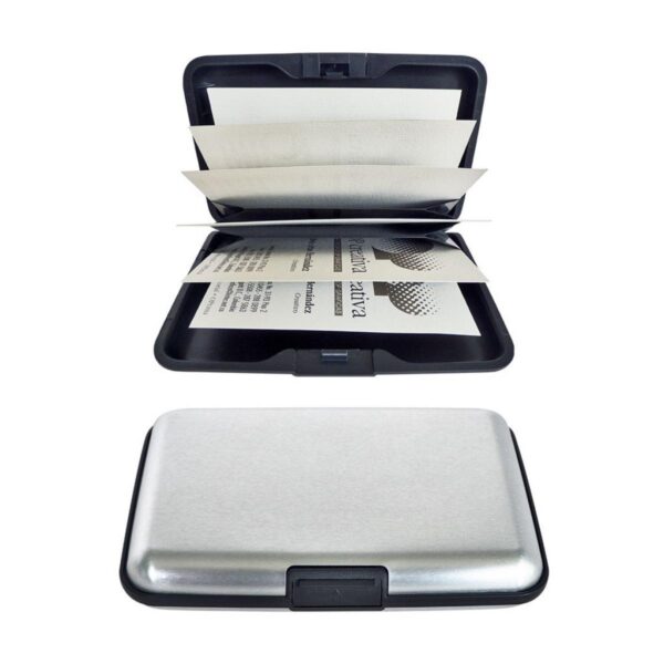 Tarjetero Aluminio Protege Las Tarjetas de Hackers