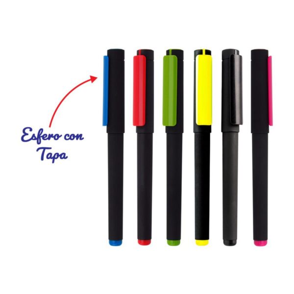 Esfero Boligrafo Retractil Rusia Tapa Clip Brillante
