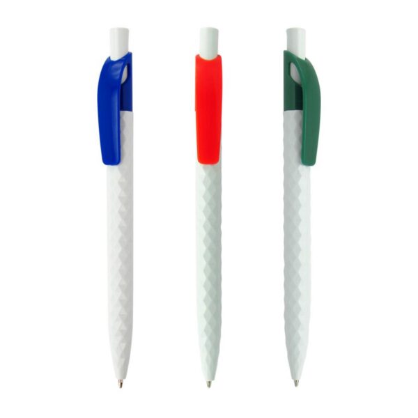 Esfero Boligrafo Sidney Cuerpo Blanco Clip De Color