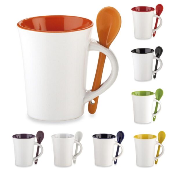Pocillo Mug en Ceramica con Cuchara Trump de 10 Onzas