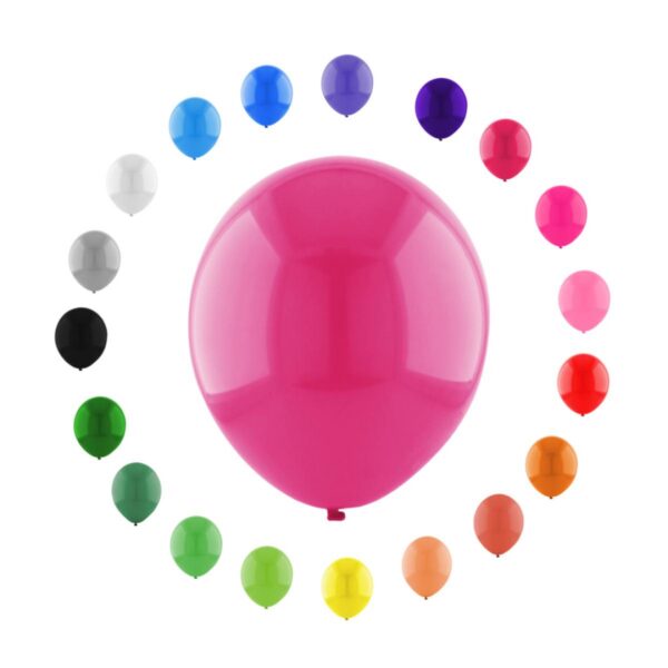 Globo Corriente R12 Paquete de 12 Colores clásicos