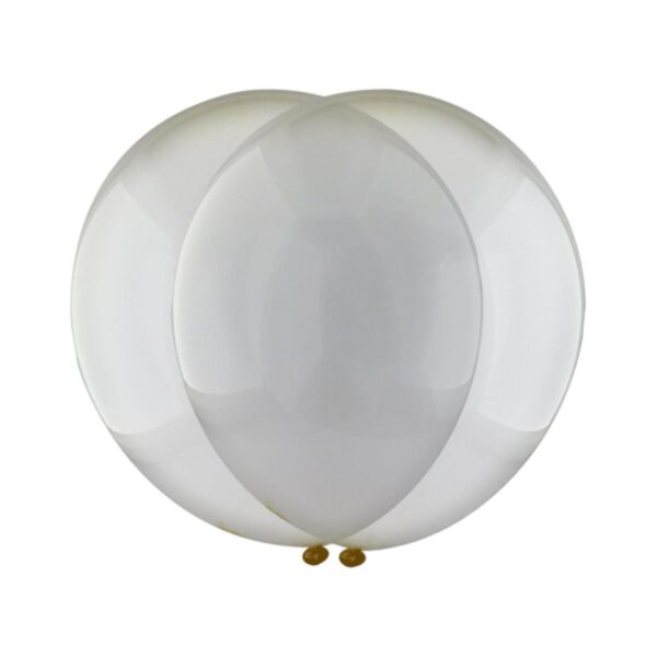 Globo R12 Transparente Paquete de 50 globos