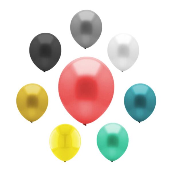 Globo Satinado R12 Paquete de 12 globos