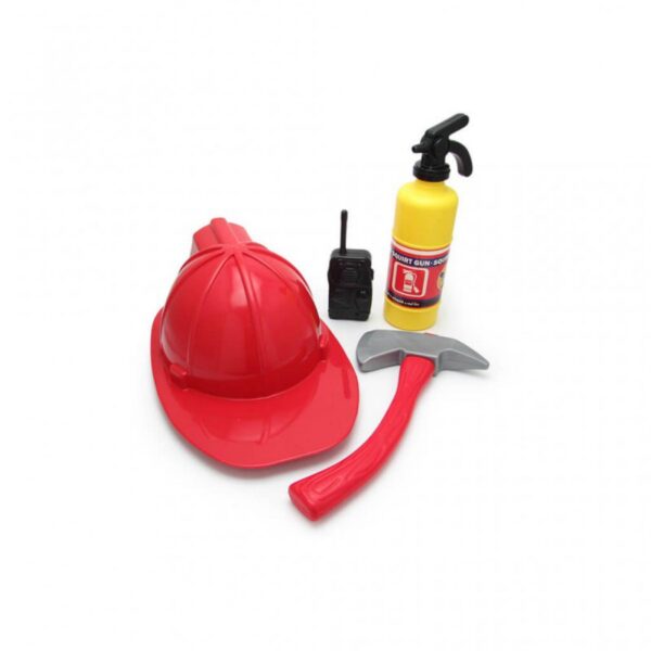 Set De Bomberos Ninos Incluye Casco Extintor Hacha Radio