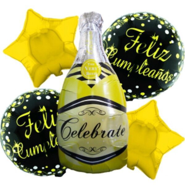 Kit Bouquet Champaña Metalizados