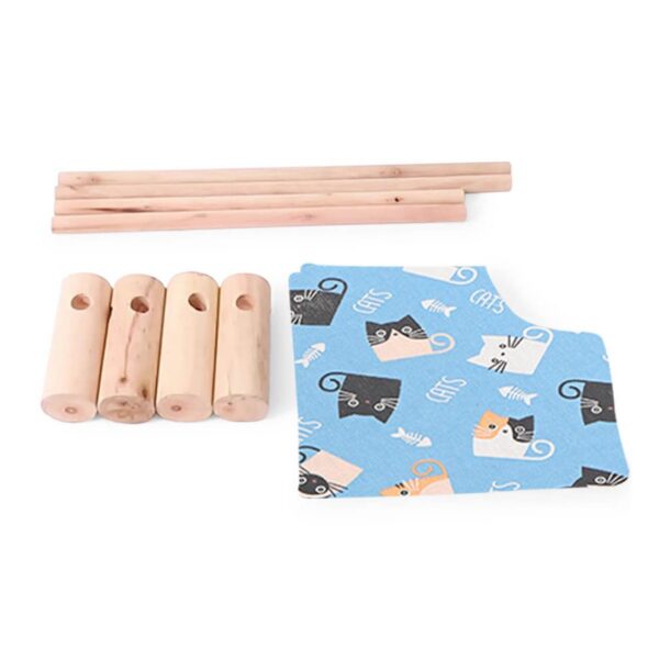 Cama Elevada Estable Para Mascota en Madera