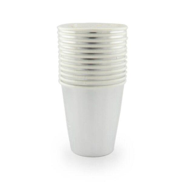 Vaso Carton 8 OZ Sencillo Metalizado