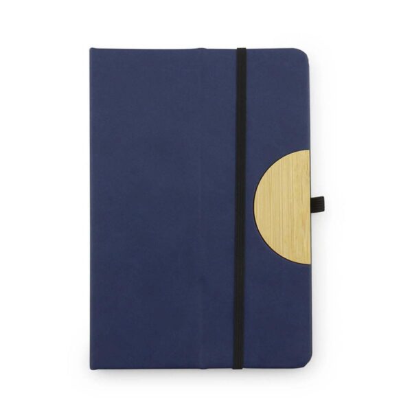 Agenda Libreta Cuero Sintetico Porta Celular Bambú