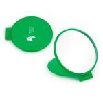 Espejo Redondo de Bolsillo con Tapa Plegable - Verde