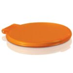 Espejo Redondo de Bolsillo con Tapa Plegable - Naranja