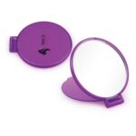 Espejo Redondo de Bolsillo con Tapa Plegable - Violeta