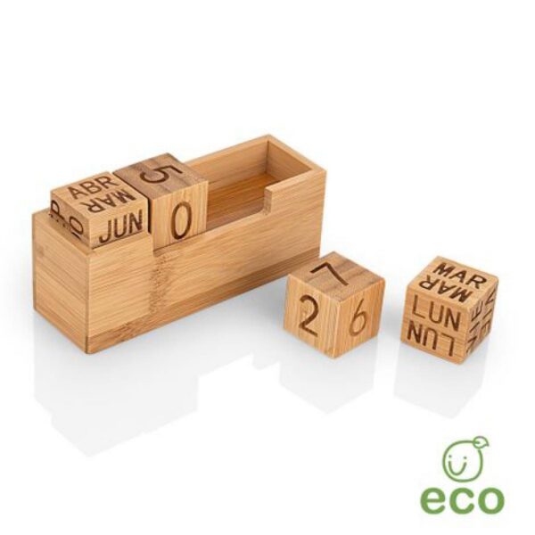 Calendario Perpetuo Ecologico Elaborado en Bambú