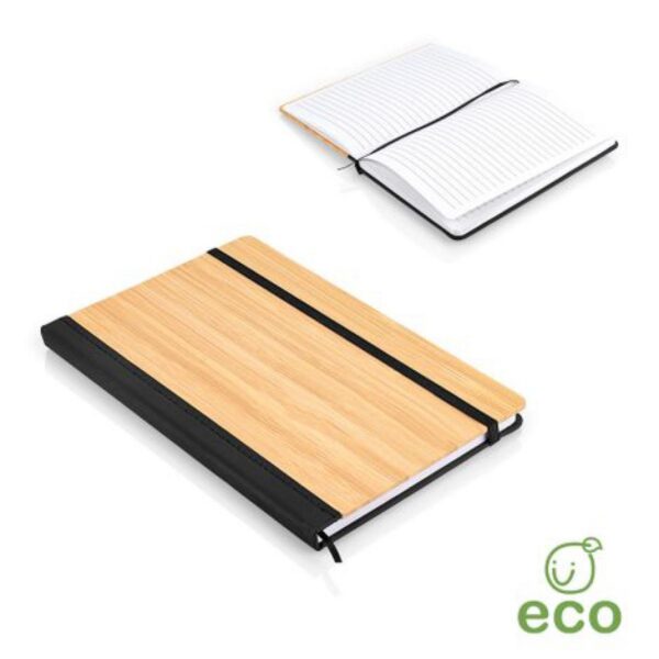 Libreta Cuaderno A5 Ejecutiva Elaborado en Bambú