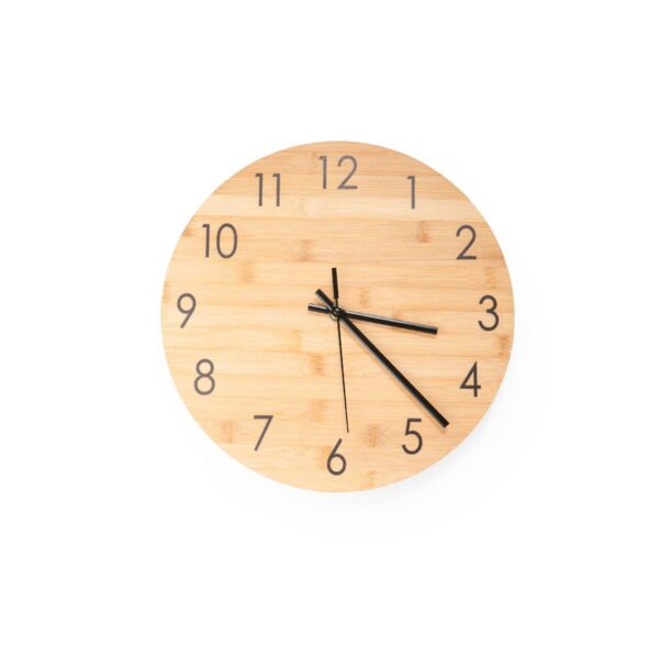 Reloj de pared en Bambú Home Numeros de gran tamaño