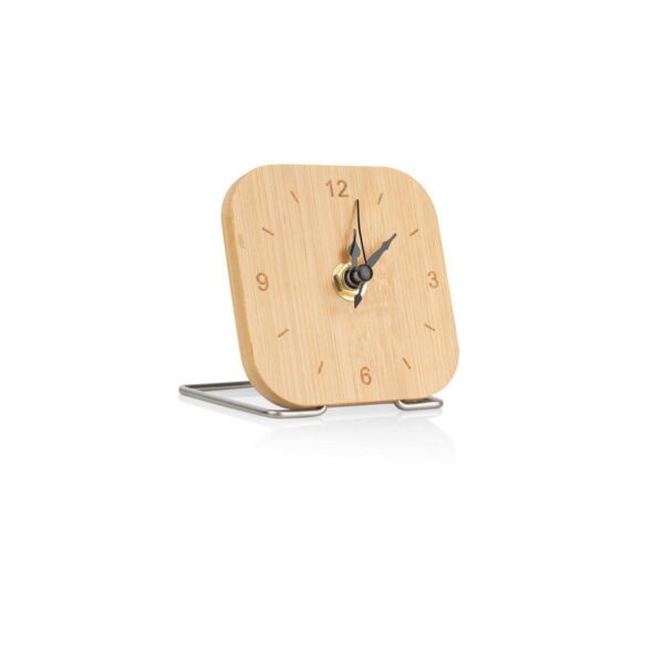 Reloj Escritorio en Bambú Desk