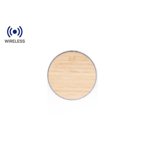 Cargador Ecologico Natural Wireless Bambú