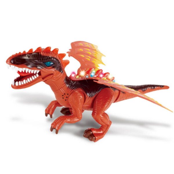 Figura de Movimiento en Forma de Dinosaurio Rojo