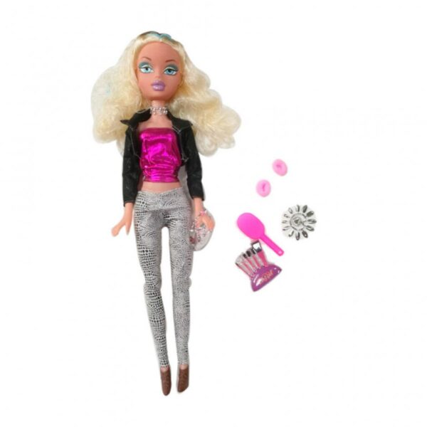 Muñeca Fashion Agustina Con Acessorios de Plastico