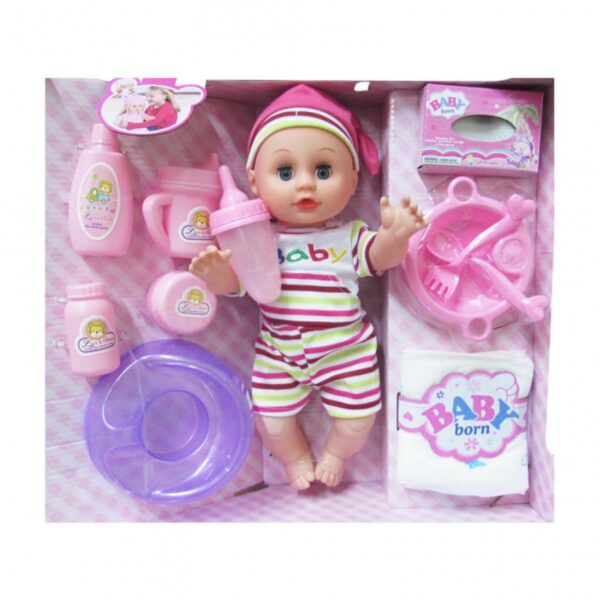 Muñeco Baby en Plastico Con Accesorios Orlando