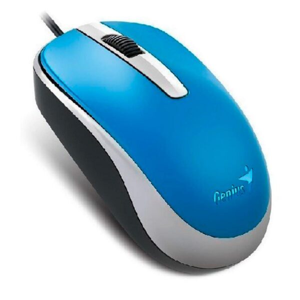 Mouse GENIUS Alámbrico Usb Dx 120 Azul