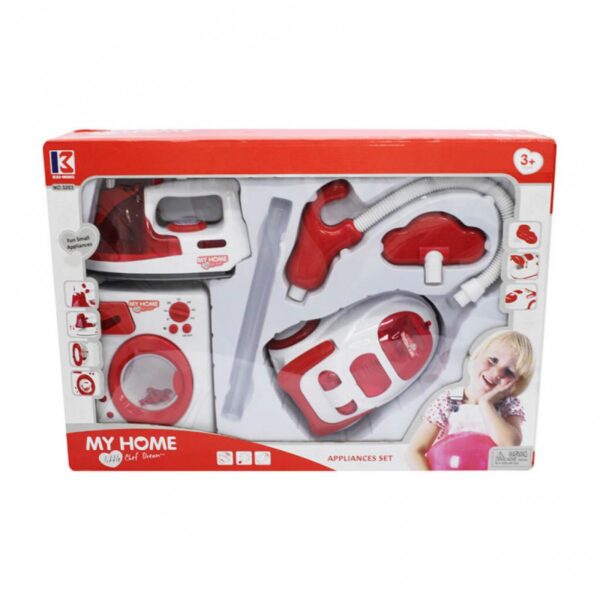 Juego Set de Hogar Plancha Secadora Lavadora